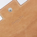 Christian Dior Trotter Canvas Long Wallet White Silver Auth bs37382V-8