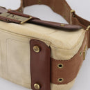 Christian Dior Street Chic Shoulder Bag Canvas Beige Gold Auth bs37384-14