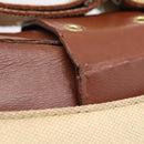 Christian Dior Street Chic Shoulder Bag Canvas Beige Gold Auth bs37384-10