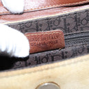 Christian Dior Street Chic Shoulder Bag Canvas Beige Gold Auth bs37384-12