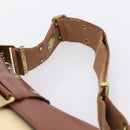 Christian Dior Street Chic Shoulder Bag Canvas Beige Gold Auth bs37384-8