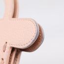 FENDI Peek A Boo Selleria Card Case Leather Pink Silver Auth bs37387M-9