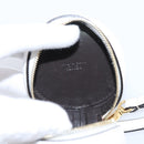 FENDI Zucca Canvas Pouch Charm Brown Gold Auth bs37390A-21