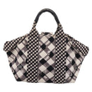 CHANEL Cruise Line Hand Bag Canvas Black White CC Auth bs37391A-2