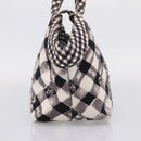 CHANEL Cruise Line Hand Bag Canvas Black White CC Auth bs37391A-3