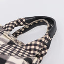 CHANEL Cruise Line Hand Bag Canvas Black White CC Auth bs37391A-8