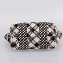 CHANEL Cruise Line Hand Bag Canvas Black White CC Auth bs37391A-5