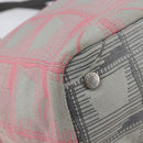 CHANEL New Travel Line Tote Bag Canvas Gray Silver CC Auth bs37392A-16
