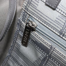 CHANEL New Travel Line Tote Bag Canvas Gray Silver CC Auth bs37392A-22