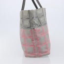 CHANEL New Travel Line Tote Bag Canvas Gray Silver CC Auth bs37392A-4