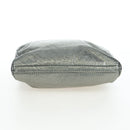 CHANEL 2.55 Chain Shoulder Bag Punching Leather Green Silver CC Auth bs37393V-10