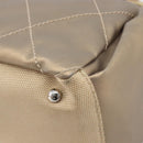 CHANEL Paris Biarritz Shoulder Bag Coated Canvas Gold Silver CC Auth bs37395-18