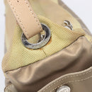CHANEL Paris Biarritz Shoulder Bag Coated Canvas Gold Silver CC Auth bs37395-23