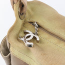 CHANEL Paris Biarritz Shoulder Bag Coated Canvas Gold Silver CC Auth bs37395-24