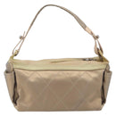 CHANEL Paris Biarritz Shoulder Bag Coated Canvas Gold Silver CC Auth bs37395-2