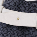 LOEWE Shoulder Bag Canvas Blue Gold Auth bs37397A-22