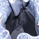 LOEWE Shoulder Bag Canvas Blue Gold Auth bs37397A-25