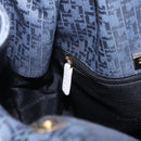 LOEWE Shoulder Bag Canvas Blue Gold Auth bs37397A-27