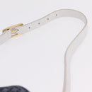 LOEWE Shoulder Bag Canvas Blue Gold Auth bs37397A-15