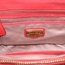 Miu Miu Matelasse Hand Bag Leather 2way Red Gold Auth bs37398-24