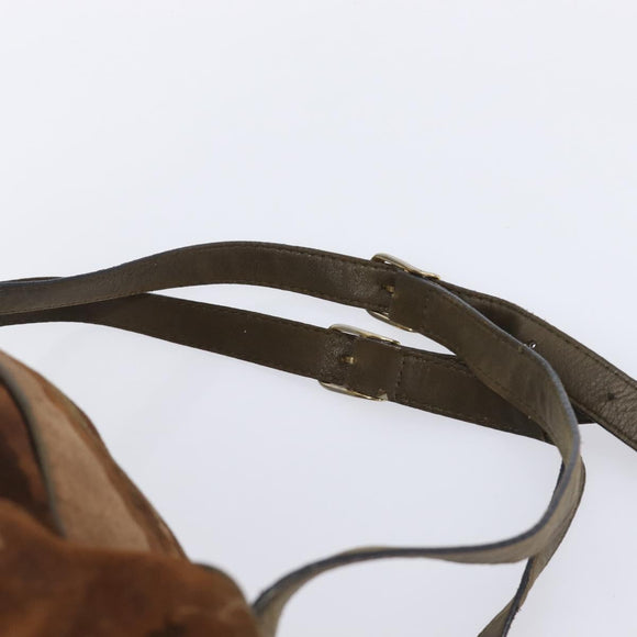 BOTTEGA VENETA Backpack Suede Brown Auth bs37401