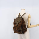 BOTTEGA VENETA Backpack Suede Brown Auth bs37401-31