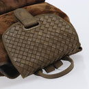 BOTTEGA VENETA Backpack Suede Brown Auth bs37401-6
