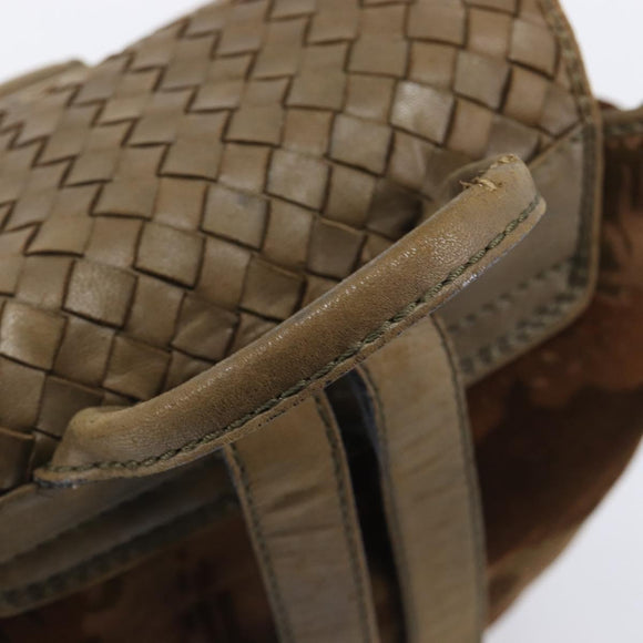 BOTTEGA VENETA Backpack Suede Brown Auth bs37401