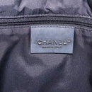 CHANEL Chanel Sports Messenger Bag Nylon Silver CC Auth bs37405-29