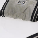 CHANEL Chanel Sports Messenger Bag Nylon Silver CC Auth bs37405-14