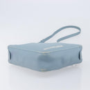 BALENCIAGA Triangle Duffel Bag Leather 2way Light Blue 531048 Auth bs37406-5