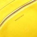BALENCIAGA Triangle Duffel Bag Leather 2way Light Blue 531048 Auth bs37406-24