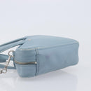 BALENCIAGA Triangle Duffel Bag Leather 2way Light Blue 531048 Auth bs37406-4