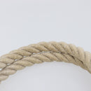 Balenciaga Rope Handle Navy Cabas Bag Leather 2way White 390346 Auth bs37408-8