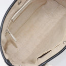 Balenciaga Rope Handle Navy Cabas Bag Leather 2way White 390346 Auth bs37408-9
