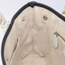 Balenciaga Rope Handle Navy Cabas Bag Leather 2way White 390346 Auth bs37408-27