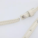 Balenciaga Rope Handle Navy Cabas Bag Leather 2way White 390346 Auth bs37408-12