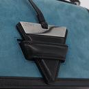 LOEWE Barcelona Shoulder Bag Suede Blue Silver Auth bs37409A-18