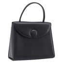 VALENTINO Hand Bag Leather Black Gold Auth bs37410A-1