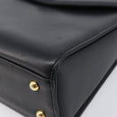 VALENTINO Hand Bag Leather Black Gold Auth bs37410A-14