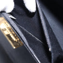 VALENTINO Hand Bag Leather Black Gold Auth bs37410A-12