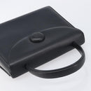 VALENTINO Hand Bag Leather Black Gold Auth bs37410A-6
