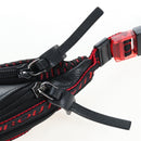 Christian Louboutin Waist Bag Canvas Black Silver Auth bs37415A-10