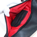 Christian Louboutin Waist Bag Canvas Black Silver Auth bs37415A-19