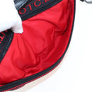 Christian Louboutin Waist Bag Canvas Black Silver Auth bs37415A-20