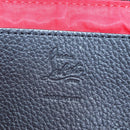 Christian Louboutin Waist Bag Canvas Black Silver Auth bs37415A-12