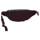 Christian Louboutin Waist Bag Canvas Black Silver Auth bs37415A-2