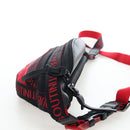 Christian Louboutin Waist Bag Canvas Black Silver Auth bs37415A-4