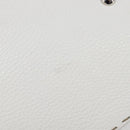 FENDI Celeria Tote Bag Leather White Silver Auth bs37416V-15