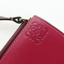 LOEWE Anagram Gate Pochette Shoulder Bag Leather Wine Red Gold Auth bs37417A-19